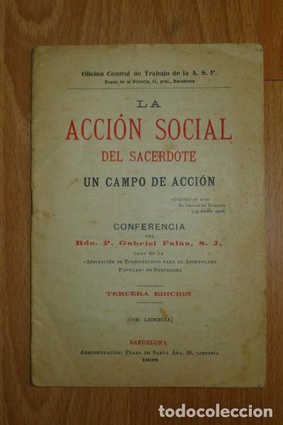Antiquarische B&uuml;cher: PAL&Aacute;U, Gabriel. La acci&oacute;n social del sacerdote : Un campo de acci&oacute;n