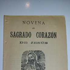 Libros antiguos: NOVENA AL SAGRADO CORAZON DE JESUS. PRINCIPIOS DE SIGLO XX. Lote 209856636