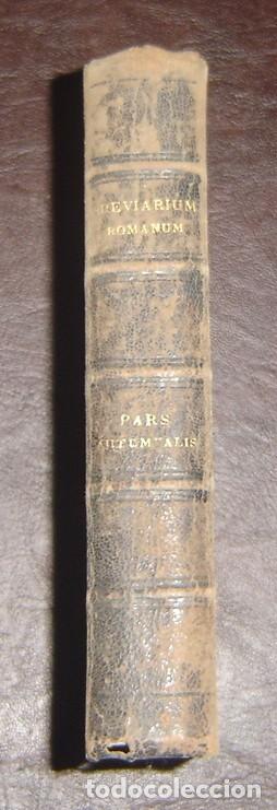 Old books: BREVIARIUM ROMANUM PARS AUTUMNALIS- Turonibus 1894