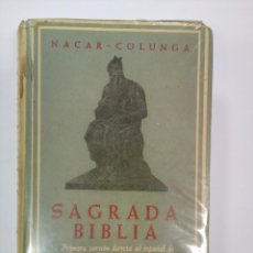 Libros antiguos: SAGRADA BIBLIA DE NÁCAR COLUNGA. PRECIOSAS ILUSTRACIONES. Lote 74645643