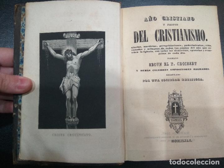 Libros antiguos: A&ntilde;o cristiano y fastos del cristianismo