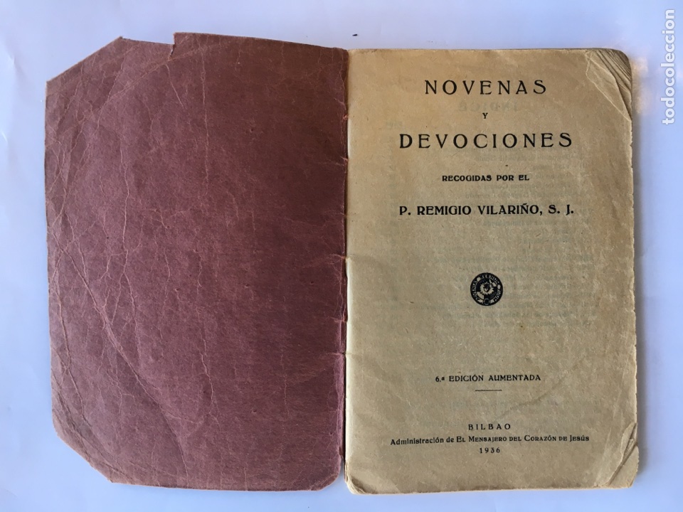 Libros antiguos: Bilbao, &rdquo;Novenas y Devoci&oacute;nes&rdquo; (a.1936) - Foto 1