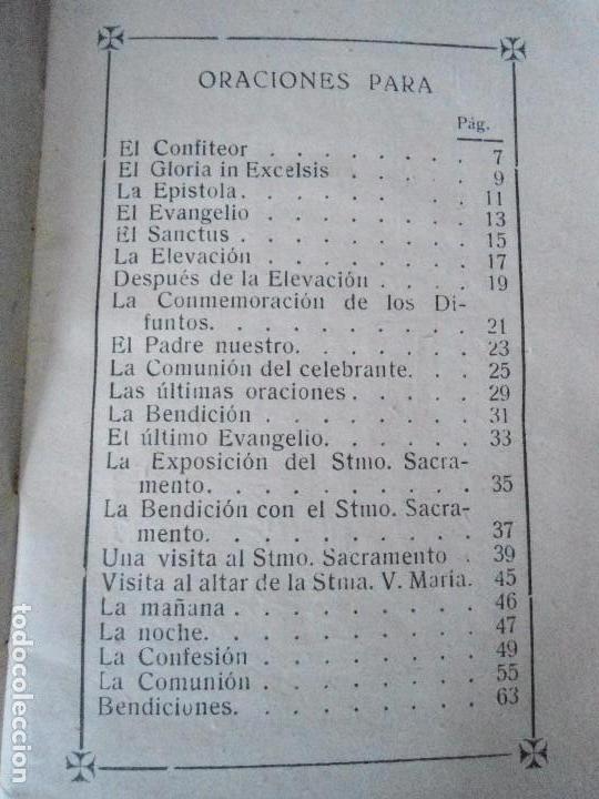Libros antiguos: LIBRO DE MISA DE LOS PEQUE&Ntilde;UELOS 1918 - Foto 7