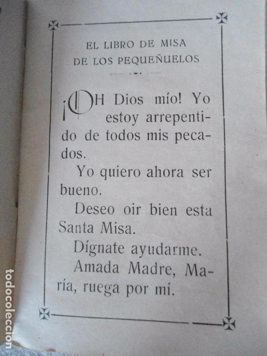 Libros antiguos: LIBRO DE MISA DE LOS PEQUE&Ntilde;UELOS 1918 - Foto 8