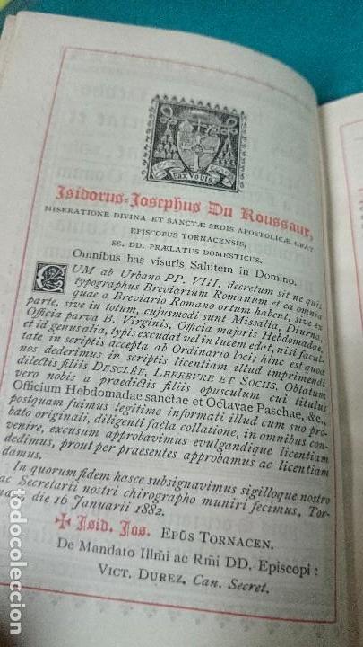 Libros antiguos: LIBRO DE OFICIOS EN LAT&Iacute;N,1882 - Foto 3