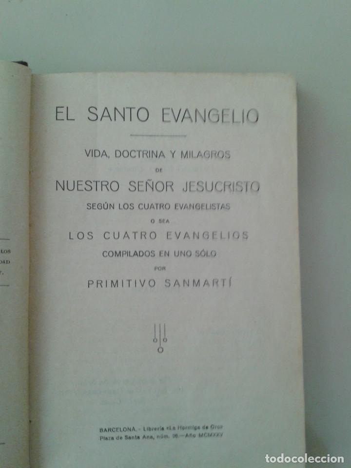 Libros antiguos: EL SANTO EVANGELIO - Foto 2