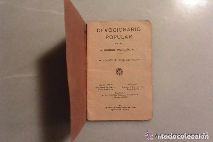 Libros antiguos: ANTIGUO DEVOCIONARIO POPULAR A&Ntilde;O 1932
