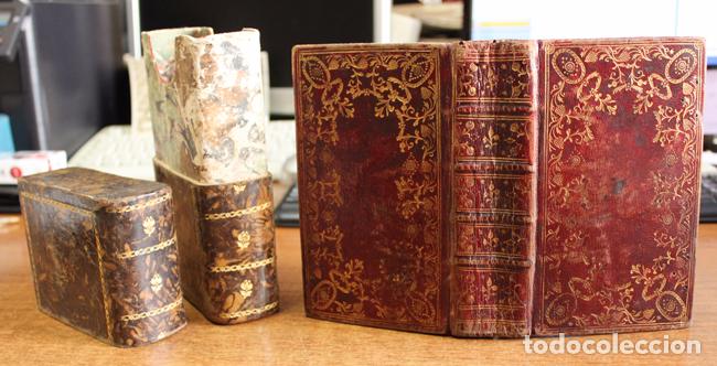 Libros antiguos: OFICIO DE LA SEMANA SANTA SEGUN EL MISAL Y BREVIARIOS ROMANOS. 1769. ENCUADERNACI&Oacute;N S. XVIII.