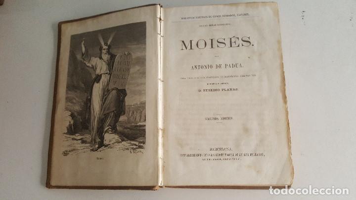 Libros antiguos: MOISES - ANTONIO DE PADUA-LAMINAS DE EUSEBIO PLANAS- 2&ordm; EDICION - Foto 3