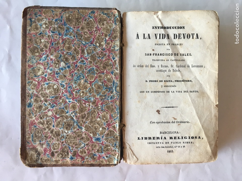 Libros antiguos: &rdquo;Introducci&oacute;n a la Vida Devota&rdquo; (a.1863) - Foto 1