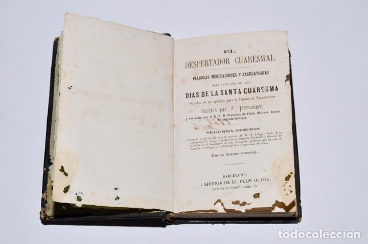 Libros antiguos: EL DESPERTADOR CUARESMAL - Foto 2