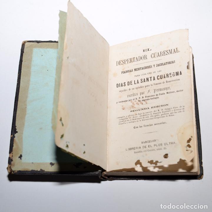 Libros antiguos: EL DESPERTADOR CUARESMAL - Foto 5