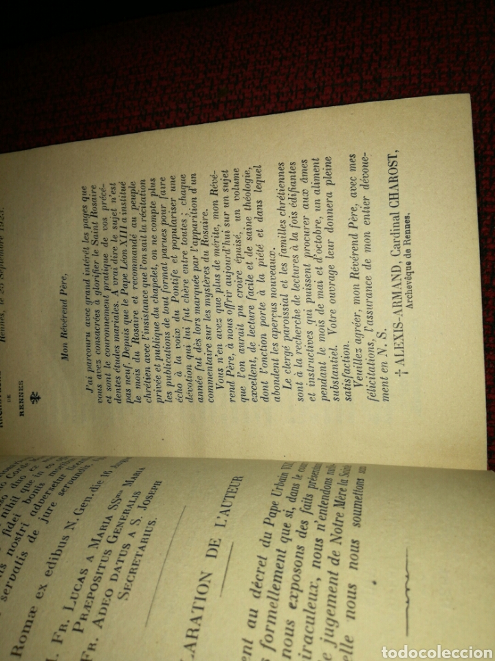 Libros antiguos: Le Saint Rosaire - Foto 5