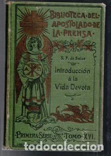 Libros antiguos: Introducci&oacute;n a la vida devota, San Francisco de Sales, 1901 - Foto 1