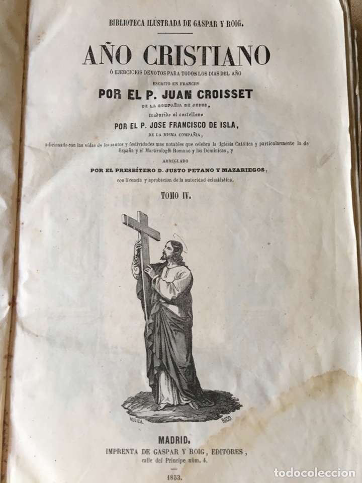 Libros antiguos: A&ntilde;o cristiano - Foto 2