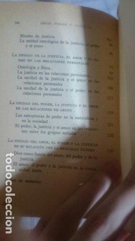 Libros antiguos: Amor, poder y justicia - Paul Tillich - Foto 7