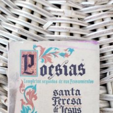 Libros antiguos: POESIA SANTA TERESA DE JESUS. EDITORIAL BARCELONA. 1951