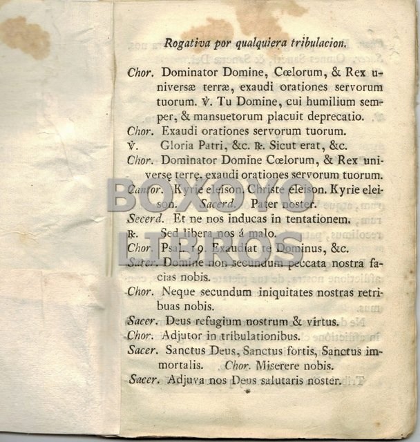 Libros antiguos: Rogativas - Foto 1