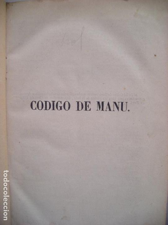 Libros antiguos: C&Oacute;DIGO MANU - Foto 1