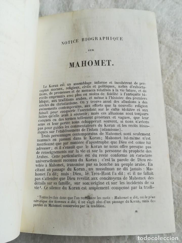 Libros antiguos: Le Koran 1852 franc&eacute;s - Foto 5