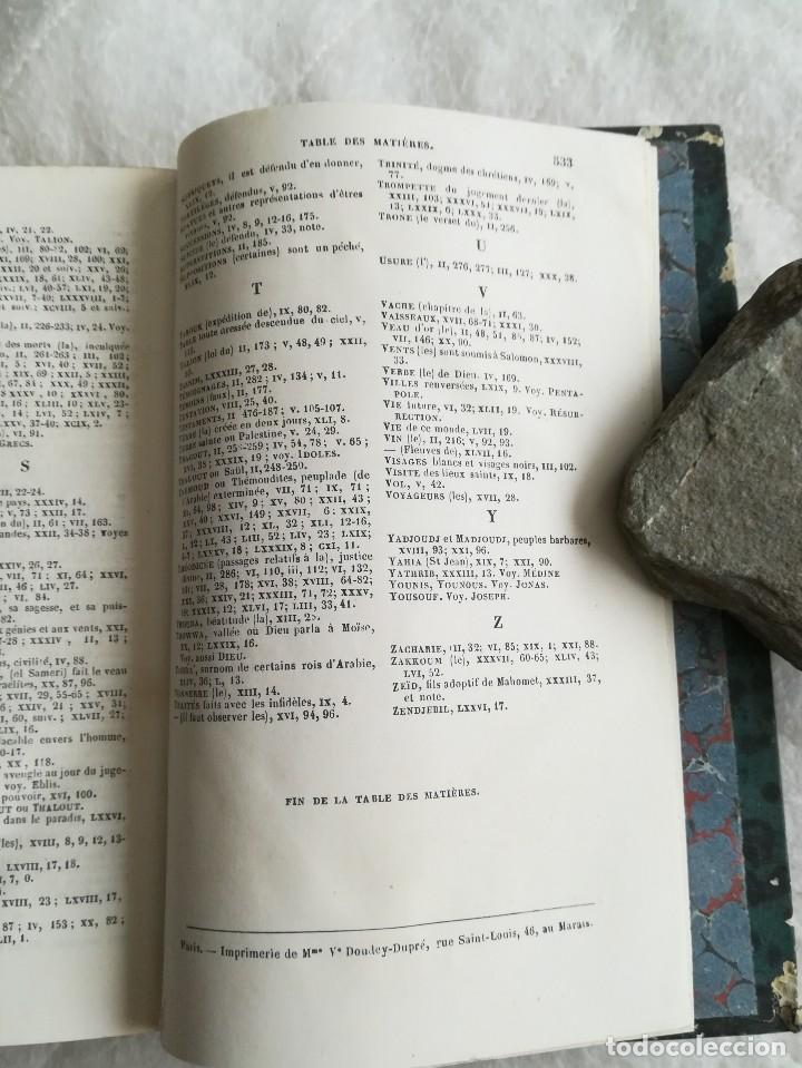 Libros antiguos: Le Koran 1852 franc&eacute;s - Foto 9