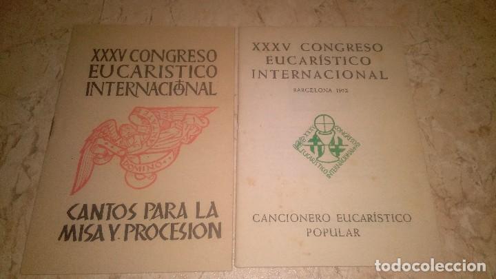 Old books: 2 cuadernos, xxxv congreso eucar&iacute;stico internacional 1951 y 1952