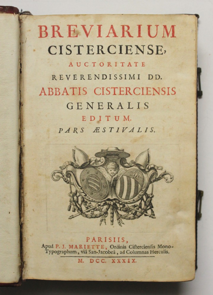 Breviarium Cisterciense Auctoritate Reverendissimi Dd Abbatis Cisterciensis Generalis Editum Pars