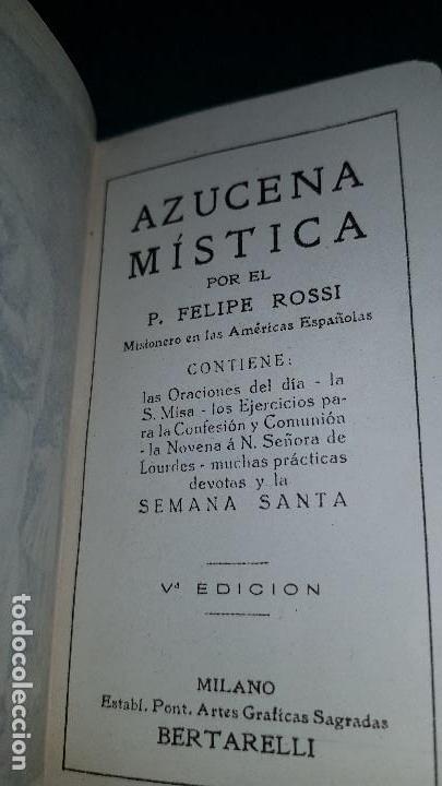 Libros antiguos: AZUCENA MISTICA (1922) - Foto 2