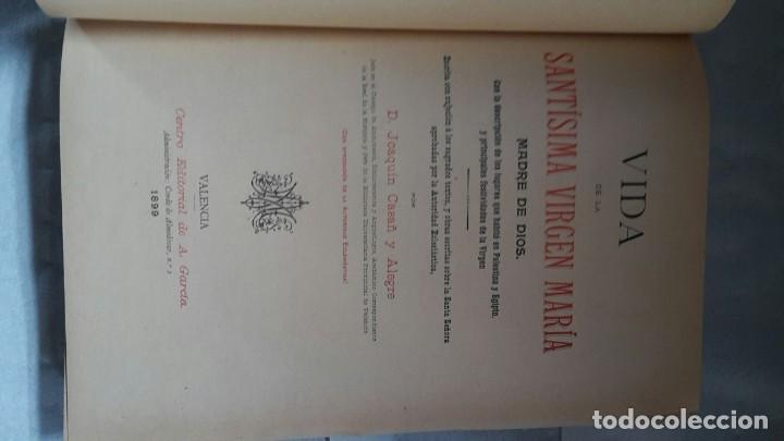 Libros antiguos: VIDA DE LA VIRGEN.  1899. - Foto 2