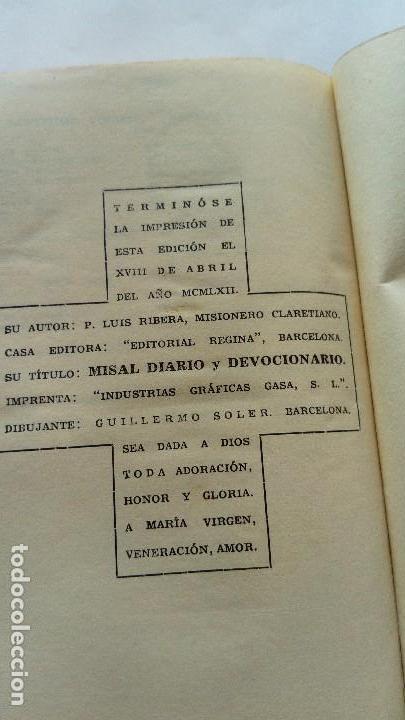 Libros antiguos: Libro Misal Diario y Devocionario - Foto 3