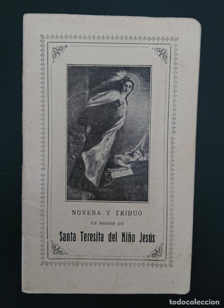 Libros antiguos: NOVENA Y TRIDUO EN HONOR DE SANTA TERESITA DEL NI&Ntilde;O JES&Uacute;S 1929
