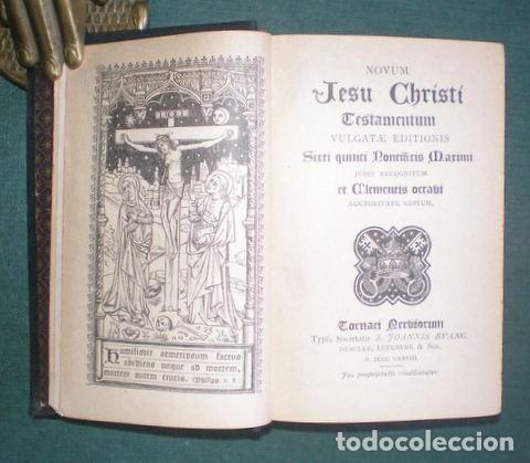 Antiquarische B&uuml;cher: NOVUM JESU CHRISTI TESTAMENTUM Vulgatae editionis. 1878