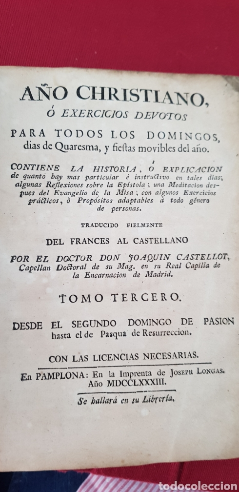 Libros antiguos: A&ntilde;o cristiano - Foto 1