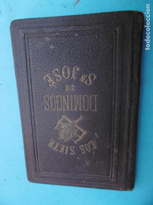 Old books: DEVOCION DE LOS SIETE DOMINGOS - 1905 - IMPRENTA DE LOS H. DE LA V. PLA - BARCELONA - ENC. TELA