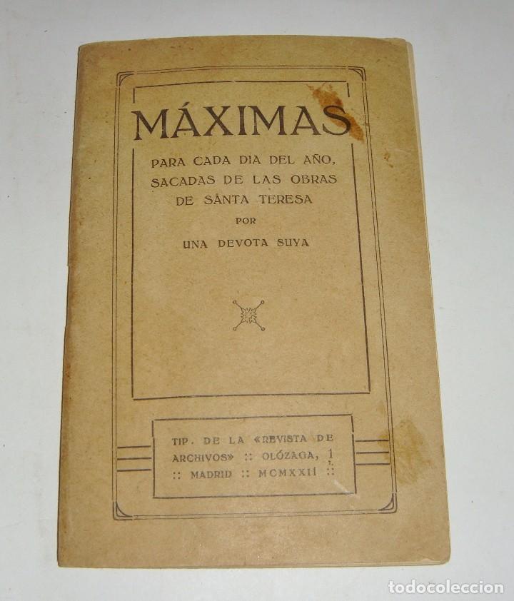 Antiquarische B&uuml;cher: M&aacute;ximas de Santa Teresa. Madrid - 1922