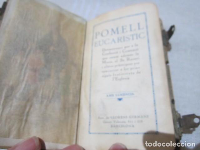Libros antiguos: Librito religioso. Pomell Eucaristic. 7,5 x 12 cms. - Foto 5