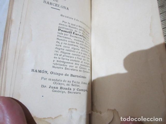 Libros antiguos: Librito religioso. Pomell Eucaristic. 7,5 x 12 cms. - Foto 9