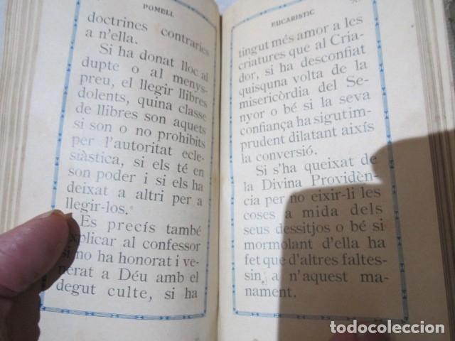 Libros antiguos: Librito religioso. Pomell Eucaristic. 7,5 x 12 cms. - Foto 10