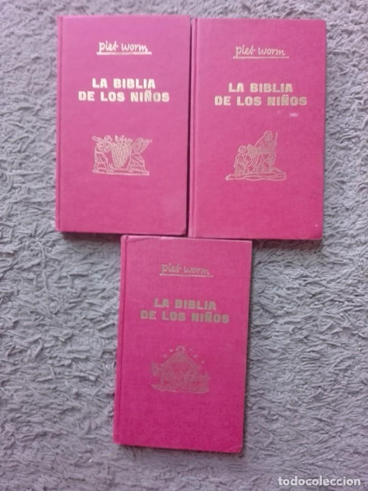 Libros antiguos: 3 LIBROS DE LA BIBLIA DE LOS NI&Ntilde;OS-OBRA COMPLETA-ORIGINAL A&Ntilde;O 1962