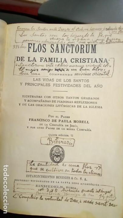 Libros antiguos: Flos Sanctorum - Foto 1