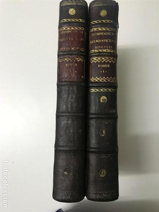 Livros antigos: Compedendium Salmanticense. Universae Theologiae Moralis. Teolog&iacute;a Moral. Salamanca, a&ntilde;o 1817.