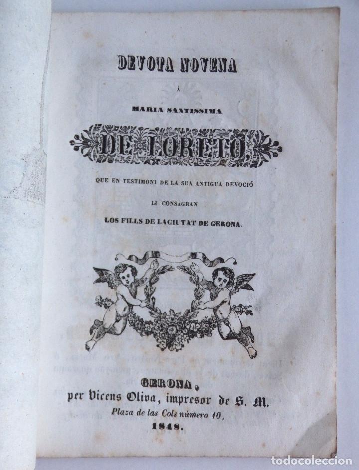 Antiquarische B&uuml;cher: Devota Novena &ndash; Maria Sant&iacute;ssima de LORETO &ndash; Gerona 1848