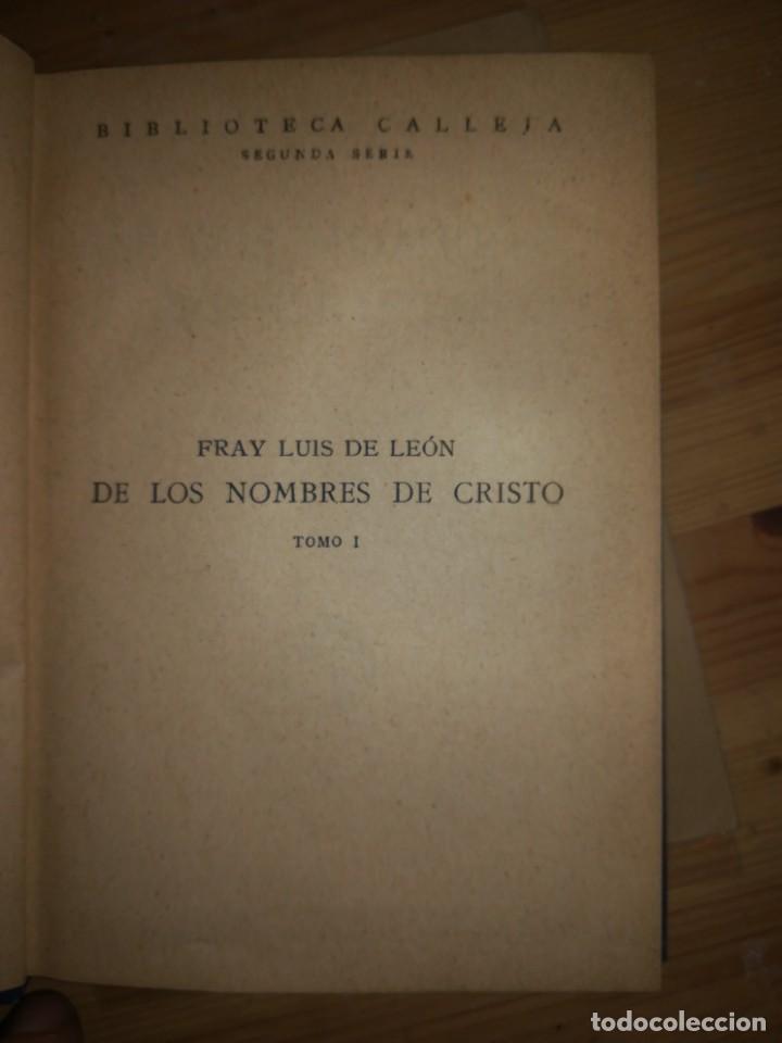 Libros antiguos: De los nombres de cristo - Foto 2