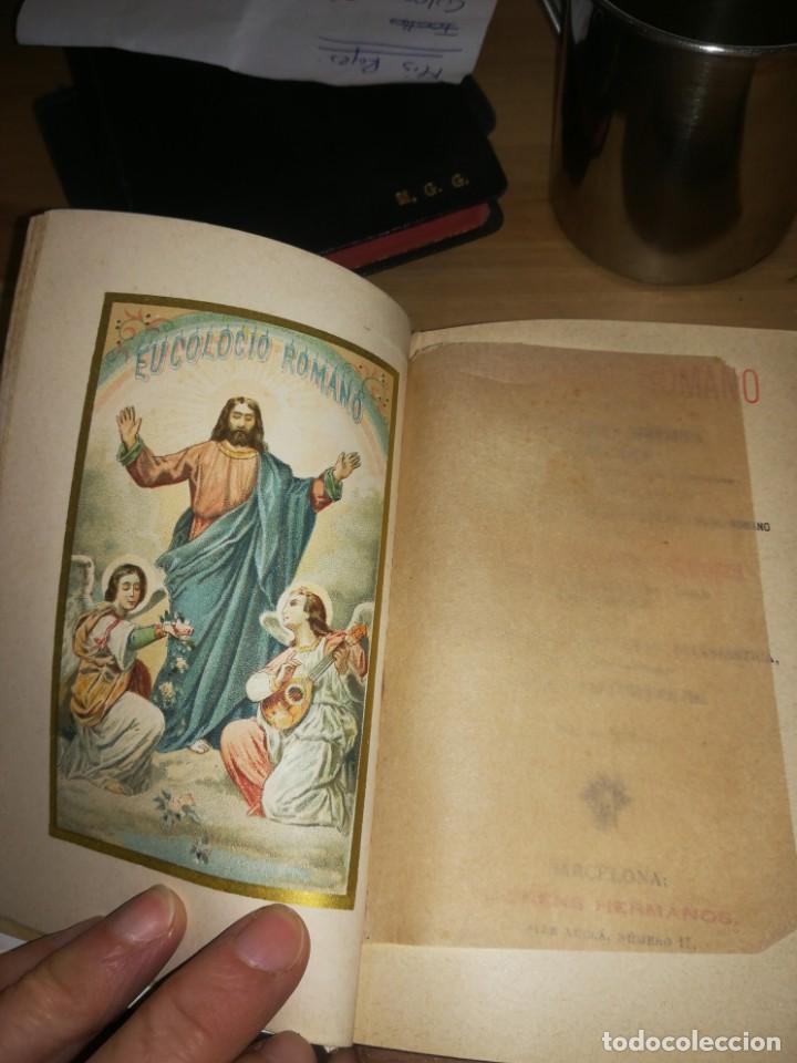 Libros antiguos: Eucologio romano 1877 - Foto 1