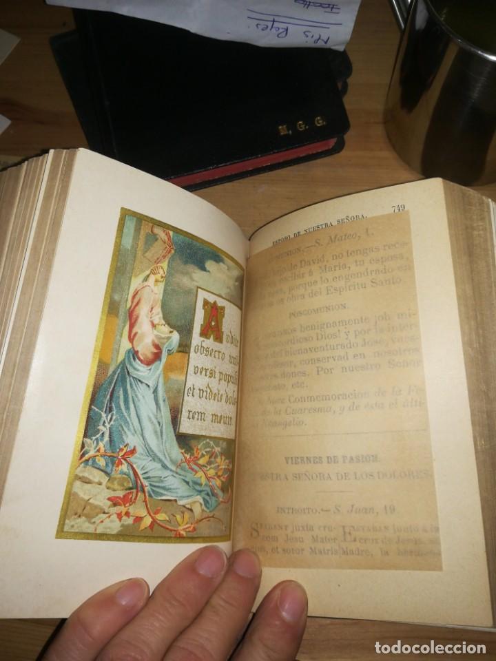 Libros antiguos: Eucologio romano 1877 - Foto 5