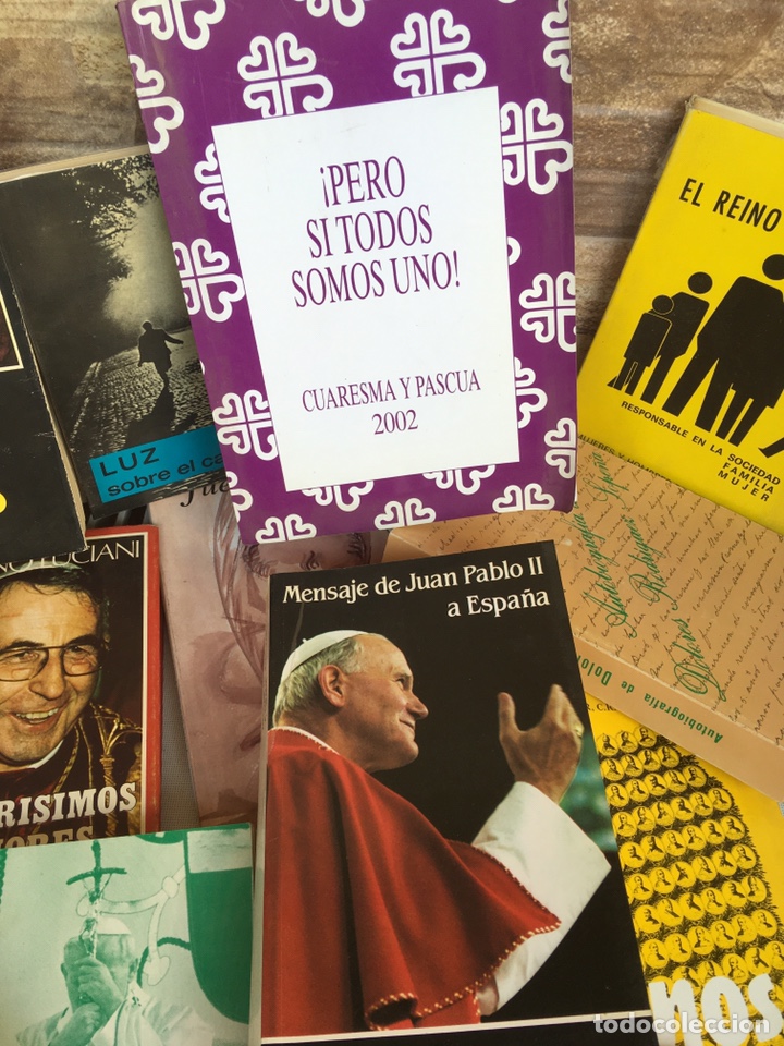Libros antiguos: 10 LIBROS DE HISTORIA DE PAPAS - Foto 5