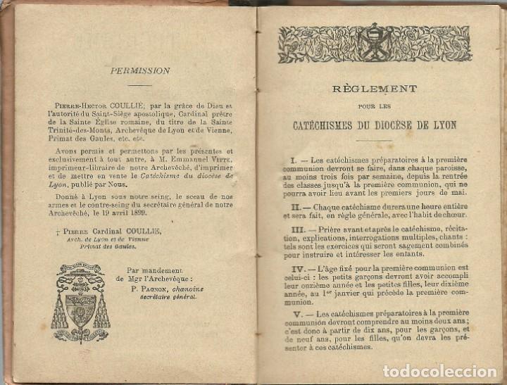 Libros antiguos: CATECHISME DU DIOCESE DE LYON - 1899 - Foto 4
