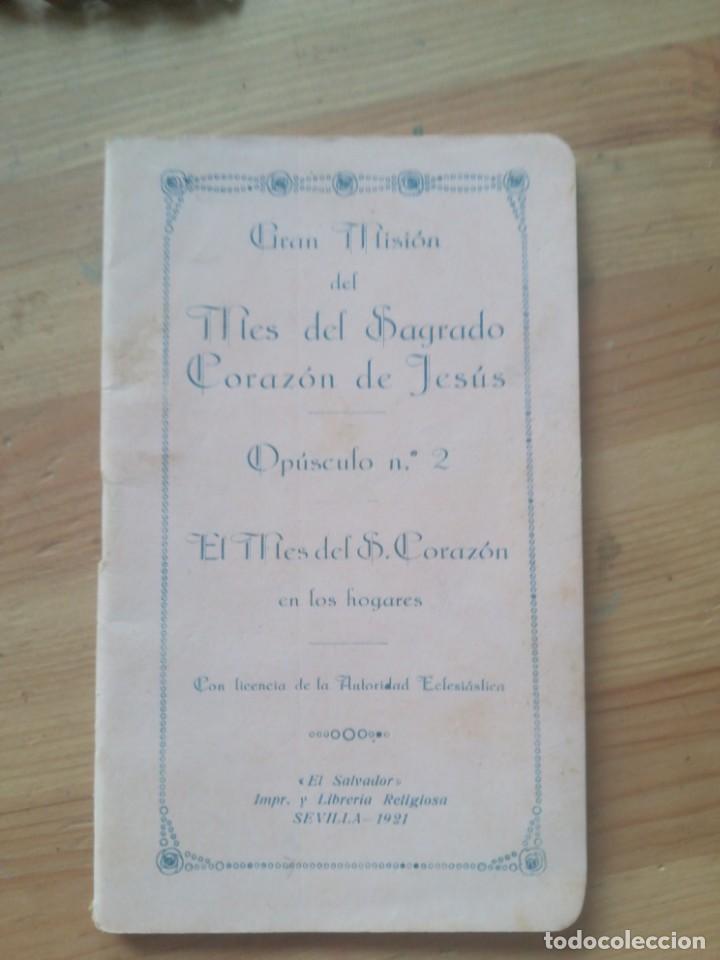 Libros antiguos: Gran mision del mes del sagrado corazon de jesus