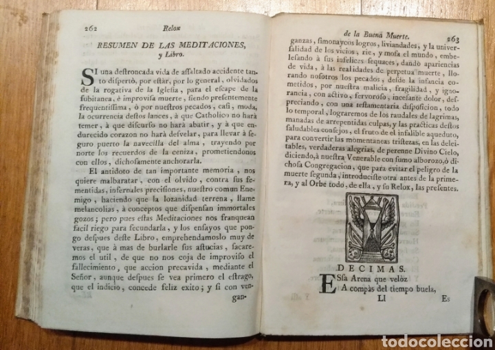 Libros antiguos: Libro de 1711, Relox de la muerte. - Foto 6