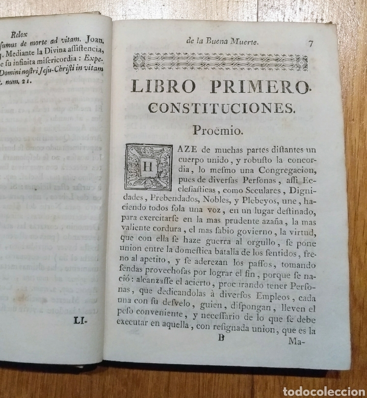 Libros antiguos: Libro de 1711, Relox de la muerte. - Foto 7
